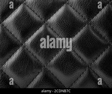 Black leather texture Stock Photo