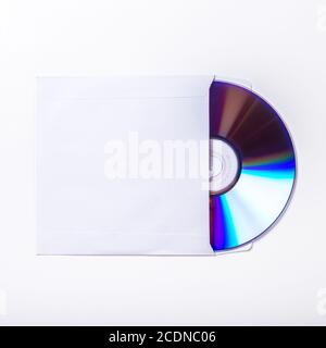CD or DVD inside cover Stock Photo