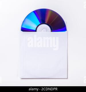 CD or DVD inside cover Stock Photo