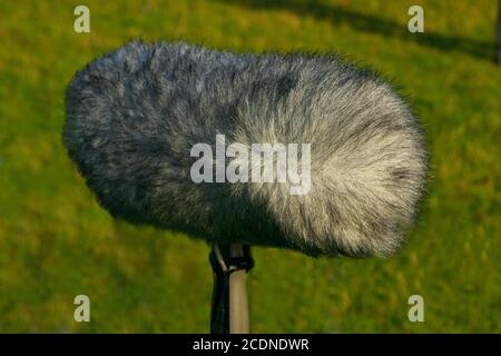 Boom Microphone Stock Photo