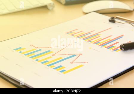 graphs and charts Stock Photo