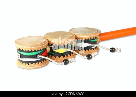 Tamte Image Traditional Indian drums isolated on white background Stock Photo - Alamy