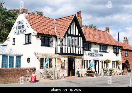 The Lord Nelson pub based in Reedham, Norfolk, England Stock Photo