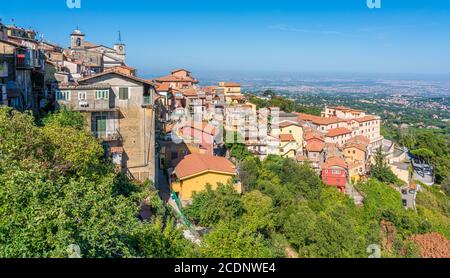 Scenic sight in Rocca di Papa, small town in the Province of Rome. Lazio, Italy. Stock Photo