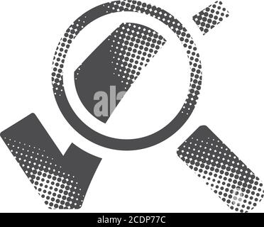 Grunge icon - Magnifier check mark Stock Vector Image & Art - Alamy