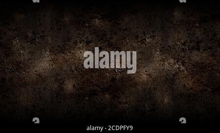 Dark grunge textures and backgrounds, rusty plastered concrete wall Stock Photo