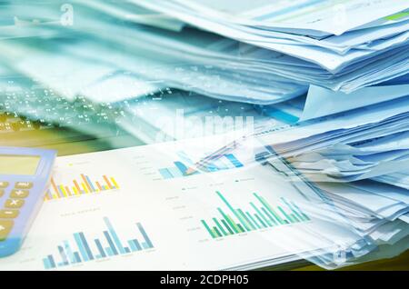 Pile of documents Stock Photo