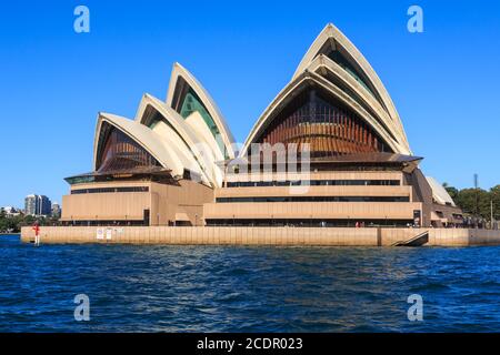 The iconic Sydney Opera House, as seen from Sydney Harbour Stock Photo