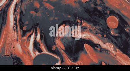 Dark gray and red paint layers. Fractal patterns. Background texture Stock Photo