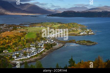 Plockton and Loch Carron Stock Photo