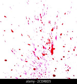 Red paint splatter Stock Photo