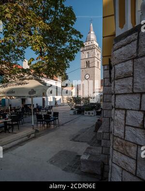 Church of the Assumption of the Blessed Virgin Mary, Omisalj, Croatia Stock Photo