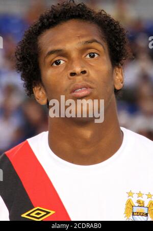 Jo Silva #27 of Manchester City during an international friendly match against Inter Milan on July 31 2010 at M&T Bank Stadium in Baltimore, Maryland. Stock Photo