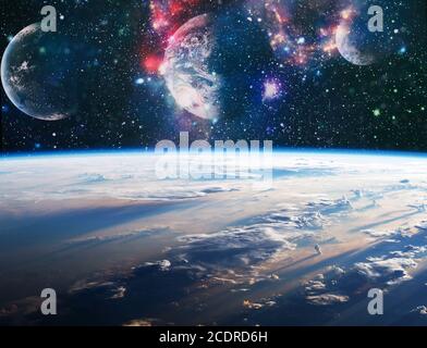 Deep space. Science fiction fantasy in high resolution ideal for wallpaper. Elements of this image furnished by NASA Stock Photo