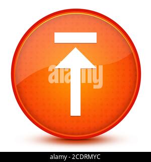 Upload icon isolated on glossy star orange round button abstract illustration Stock Photo