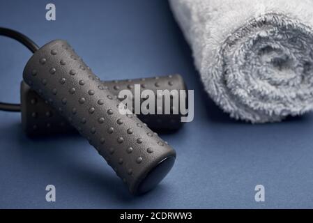 Skipping Rope and Towel Stock Photo