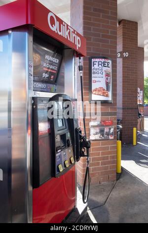 QuickTrip gas station pump, Arizona, USA Stock Photo