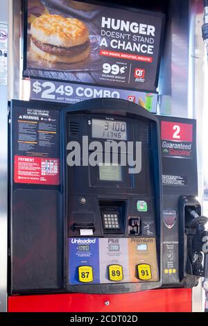 QuickTrip gas station pump, Arizona, USA Stock Photo