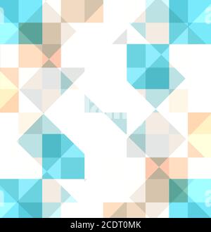 Abstract background squares rectangles and  triangles in geometric pattern design. Stock Photo