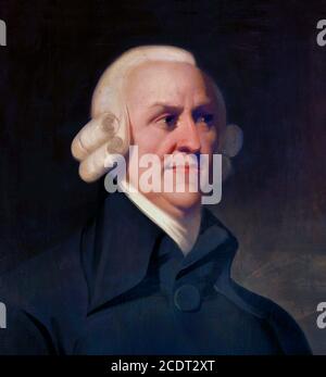 Adam Smith, portrait painting, c.1795, the “Muir Portrait” Stock Photo