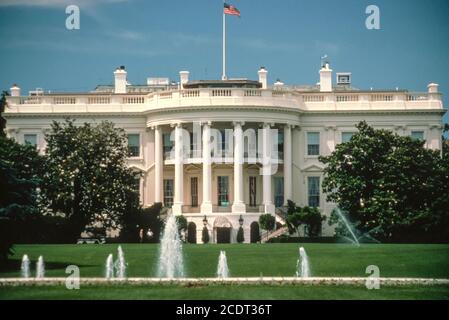 White House in Washington DC, USA, 1980s Stock Photo