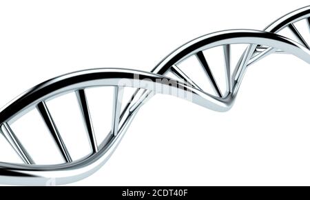 DNA isolated on white background Stock Photo