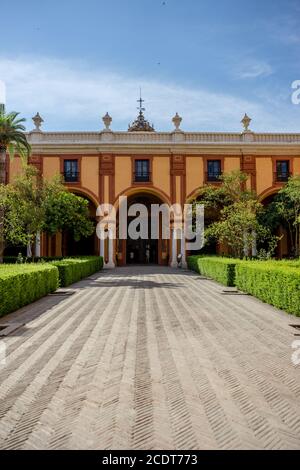 Seville, Spain - June 19: The real Alcazar, Seville, Spain on June 19, 2017. Stock Photo