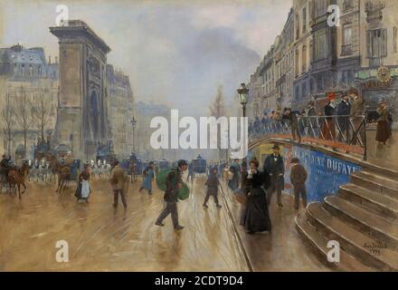 Beraud Jean - Le Boulevard St. Denis Paris 3 Stock Photo - Alamy