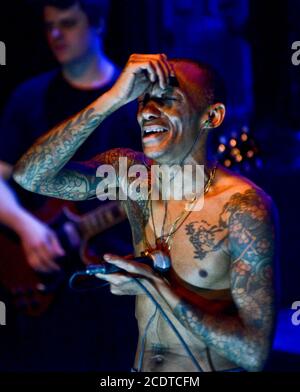 Tricky performing live Stock Photo