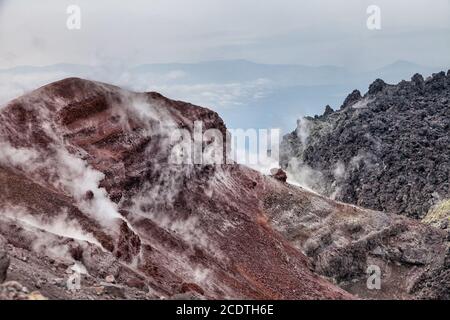 Nature of Kamchatka. Landscapes and magnificent views of the Kam Stock Photo
