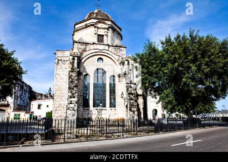 Famous Church Iglesia de San Francisco de Paula in Havana, Cuba Stock Photo