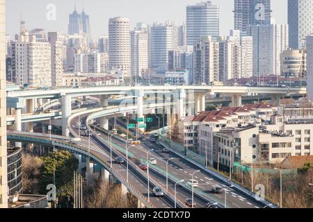 shanghai landscape skyline Stock Photo