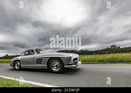 Mercedes-Benz 300 SL Gullwing at the 24th ADAC Oldtimerfahrt on 2.6.2018 in  Ranis, Thuringia Stock Photo - Alamy