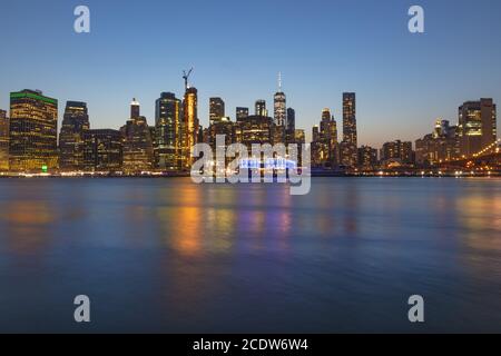 Scenes From A Thriving Metropolis On A Summers Night Stock Photo