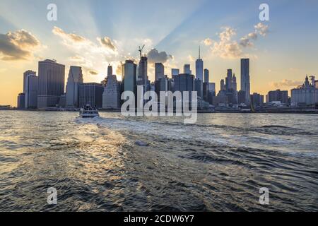 Scenes From A Thriving Metropolis On A Summers Night Stock Photo