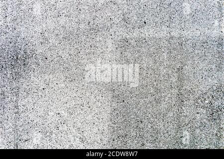 Grunge Black And White Urban Texture Template. Dark Messy Dust Overlay Distress Background. Easy To Create Abstract Dotted, Scratched, Vintage Effect Stock Photo