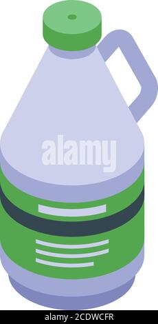 Fertilizer bottle icon, isometric style Stock Vector