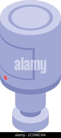 Motion sensor icon, isometric style Stock Vector