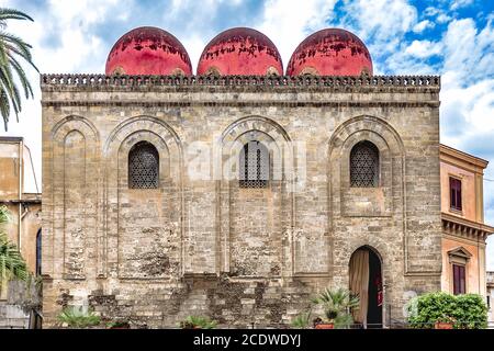 Church of San Cataldo - La Chiesa di San Cataldo in Palermo in Sicily Stock Photo