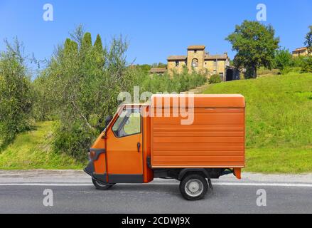 Beautiful typical Italian pickup truck Stock Photo