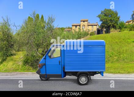 Beautiful typical Italian pickup truck Stock Photo