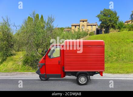 Beautiful typical Italian pickup truck Stock Photo