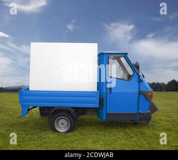 Beautiful typical Italian pickup truck Stock Photo