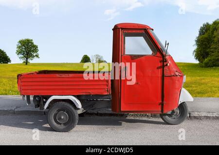 Beautiful typical Italian pickup truck Stock Photo