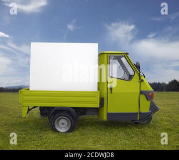 Beautiful typical Italian pickup truck Stock Photo