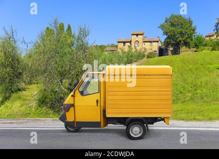 Beautiful typical Italian pickup truck Stock Photo