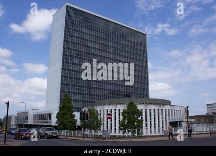 South Lanarkshire Council Headquarters Buildings in Hamilton, Scotland. Buildings are Formerly Known as  Lanark County Buildings Stock Photo