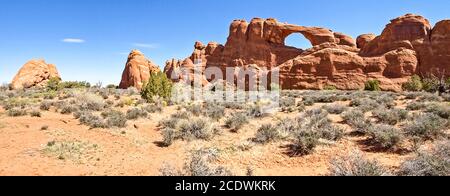Nature National Park, Utah. The landscape and rocks. Roads and p Stock Photo