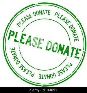 Please Donate and Give Green Sign Set Stock Vector Image & Art - Alamy