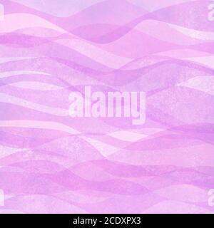 Watercolor transparent wave purple lavender colored background. Watercolour hand painted waves illustration. Banner frame backdrop splash design. Grun Stock Photo